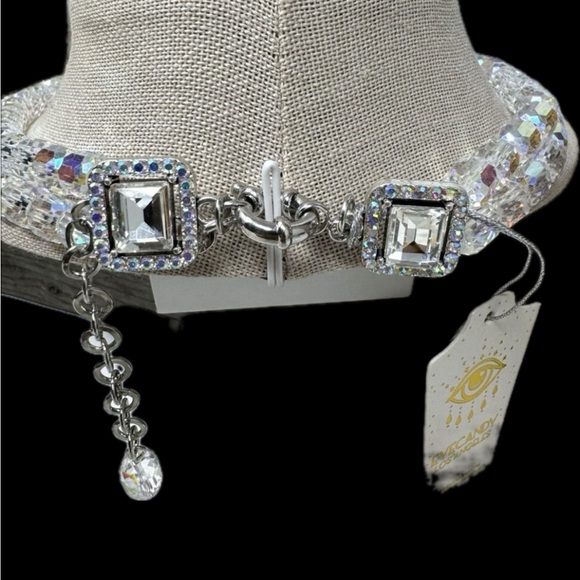 NWT 💎🐆💎 Eye Candy Panther Clear Crystal Bead Necklace - Picture 12 of 12
